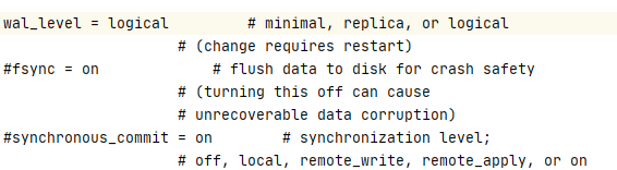 PostgreSQL Master Slave Replication : wal_level Configuration